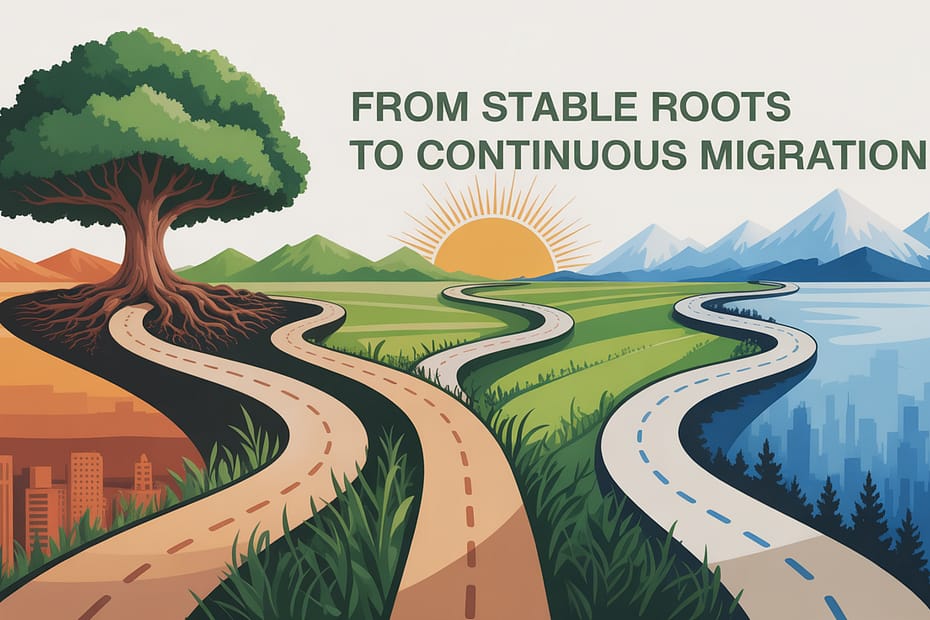 From Stable Roots to Continuous Migration: A Psychological Perspective on the Tension Between Wanderlust and the Need for Belonging